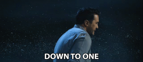 Man Says Down To One In Starry Sky GIF