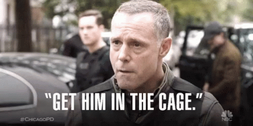 Man Says Get Him in the Cage Beside Car