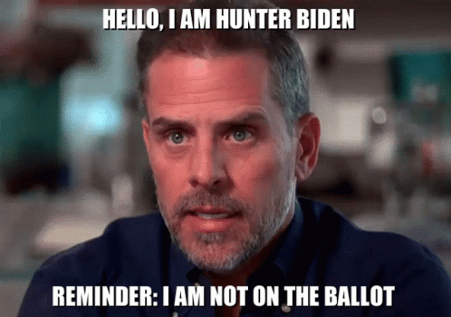 Man Says Hunter Biden Reminder Not On Ballot