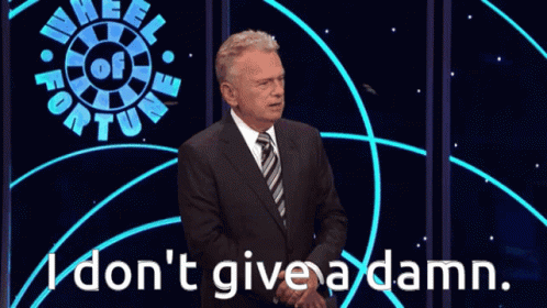 Man Says I Don't Give a Damn in Front of Wheel of Fortune