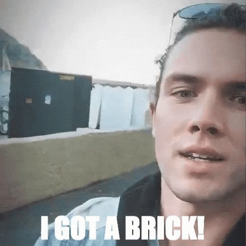Man Says I Got Brick in Front of Building