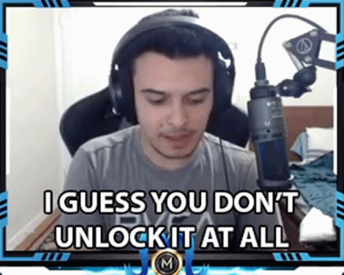 Man Says I Guess You Don't Unlock It