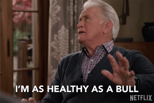 Man Says I'm As Healthy As A Bull On Netflix GIF