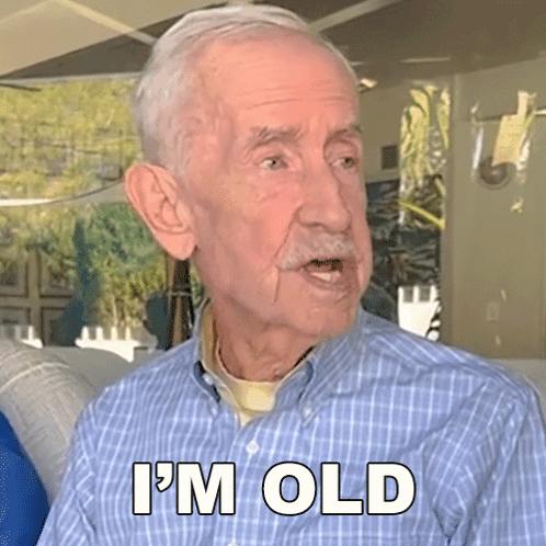 Man Says I'm Getting Older with Hands in Pockets