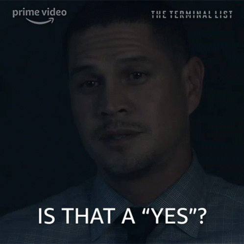 Man Says Is That a Yes in Dark Room