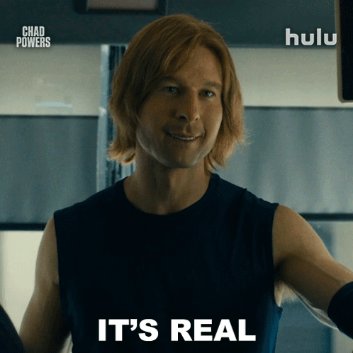 Man Says It's Real in Front of Hulu Ad