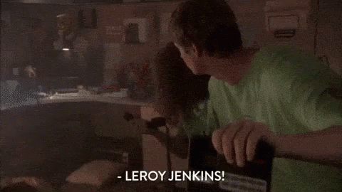 Man Says Leroy Jenkins Smoke Ceiling