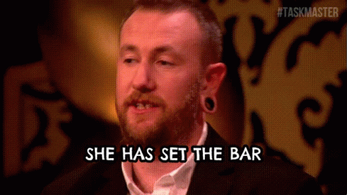 Man Says She Has Set the Bar
