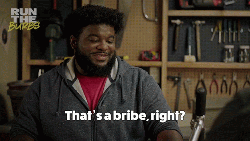 Man Says That's a Bribe Right in Front of Tools
