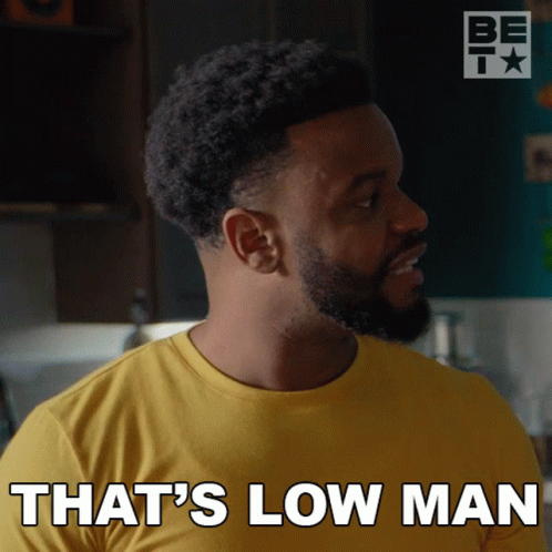 Man Says That's Low in Yellow Shirt