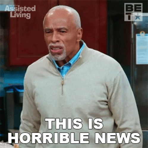 Man Says This Is Horrible News in Front of TV