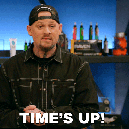 Man Says Time's Up