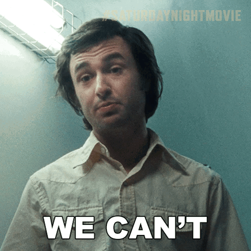 Man Says We Can't Saturday Night Movie Logo GIF