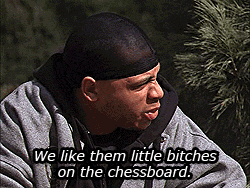 Man Says We Like Them Little Bitches on the Chess Board