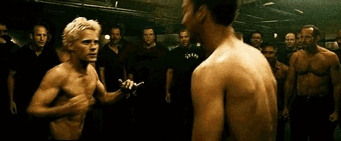 Man Says Welcome To Fight Club's First Rule GIF