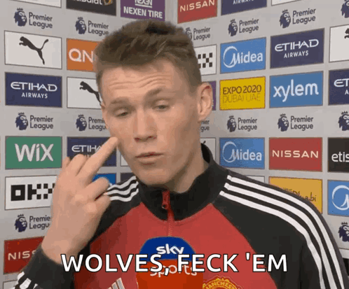 Man Says Wolves Fleck 'Em Ad Wall
