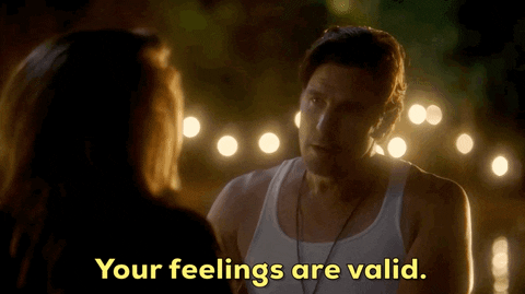 Man Says Your Feelings Are Valid GIF