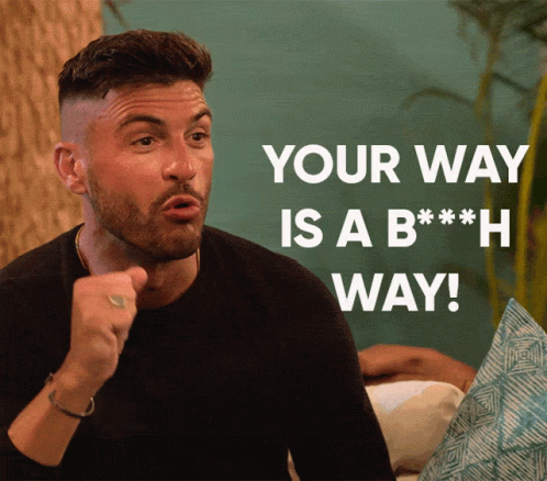 Man Says Your Way Is a B H Way