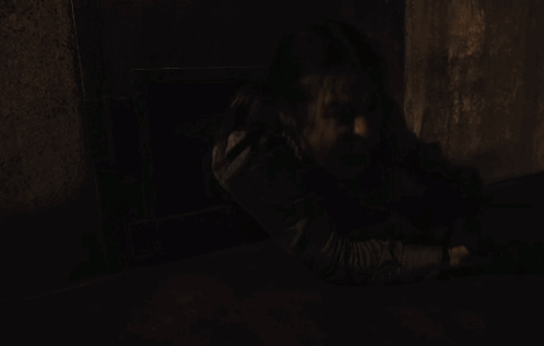 Man Screaming In Dark Room GIF
