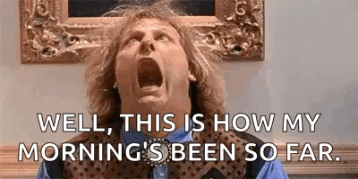 Man Screaming in Front of Painting and Picture