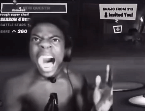 Man Screaming in Front of Snajo 313 Screen