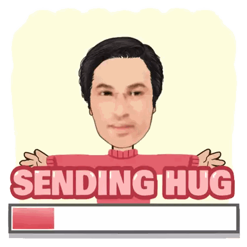 Man Sending a Hug