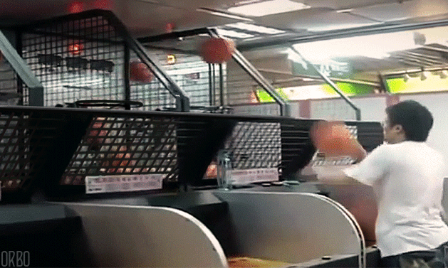 Man Sharp Shooting Ball GIF