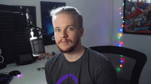 Man Shock Glare Expression GIF