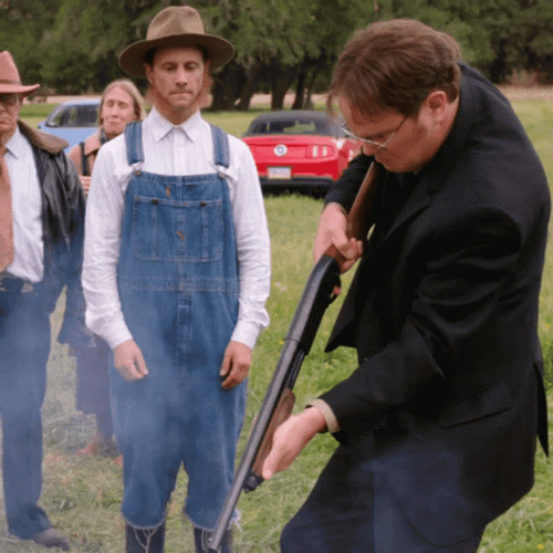 Man Shotgun Amazing Training GIF
