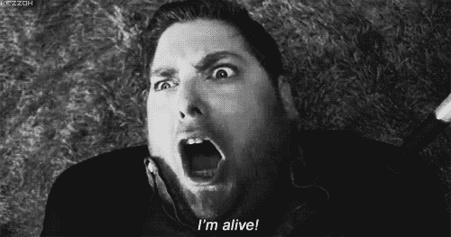 Man Shouting Im Alive Back From The Dead GIF