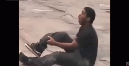 Man Shouting In Pain Broken Ankles GIF