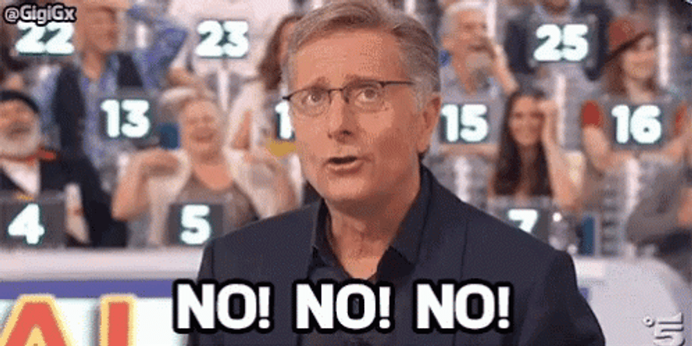 Man Shouting No No GIF