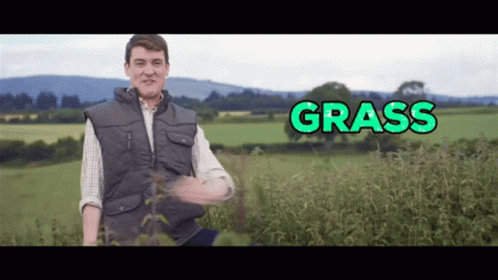 Man Showing Grass Agriculture GIF