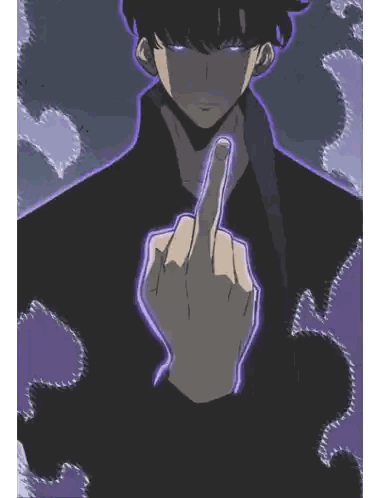 Man Showing Middle Finger