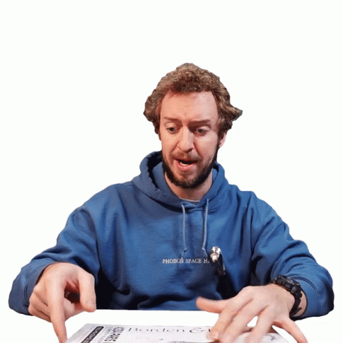 Man Showing Paper And Pen GIF