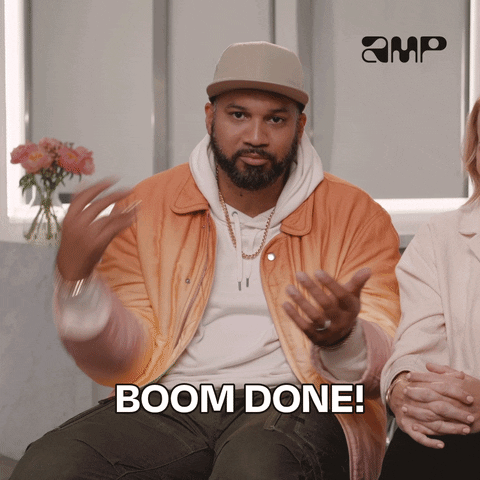 Man Sign With Hand It Is Done And Done GIF