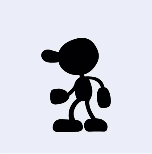 Man Silhouette Arms Outstretched Green Background GIF