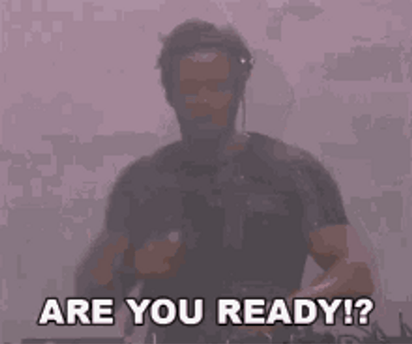 Man Singing Are You Ready GIF