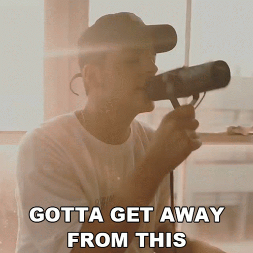 Man Singing Gotta Get Away From This