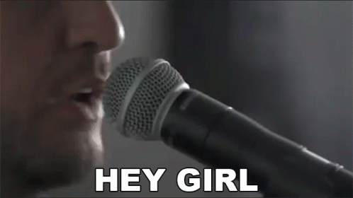 Man Singing Hey Girl