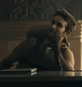 Man Singing Into Microphone GIF