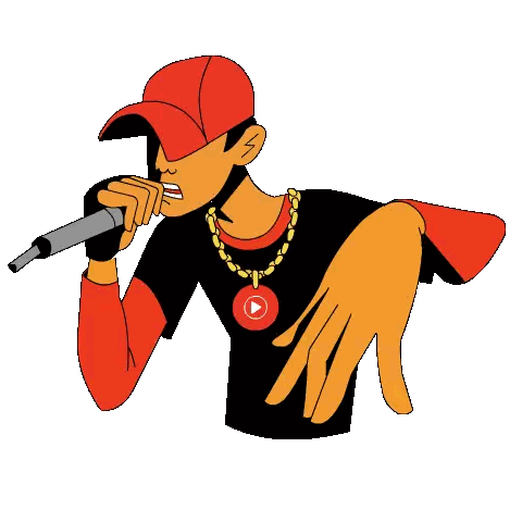 Man Singing Into Microphone