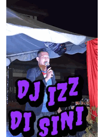 Man Singing Into Microphone DJ Izz Di Sini