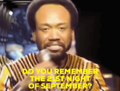 Man Singing Into Microphone Do You Remember the 21st Night of September