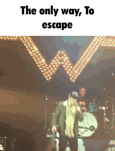 Man Singing Into Microphone Escape GIF