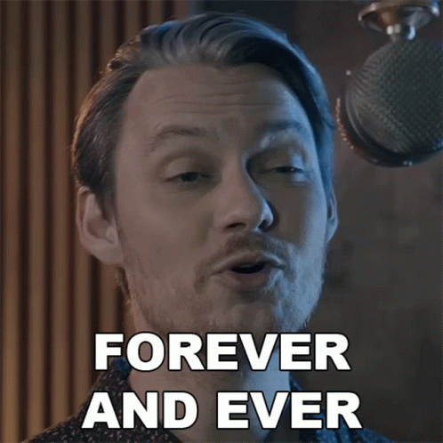 Man Singing Into Microphone Forever and Ever