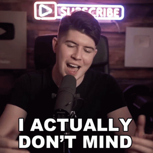 Man Singing Into Microphone I Actually Don't Mind GIF