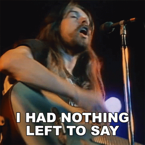 Man Singing Into Microphone I Had Nothing Left To Say GIF