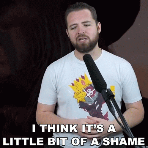 Man Singing Into Microphone Little Bit of a Shame