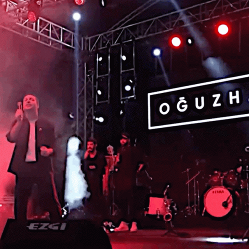 Man Singing Into Microphone Oğuzh Sign